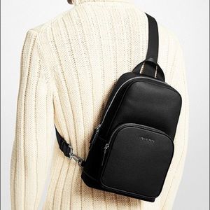 Michael Kors Cooper Pebbled Leather Sling Pack